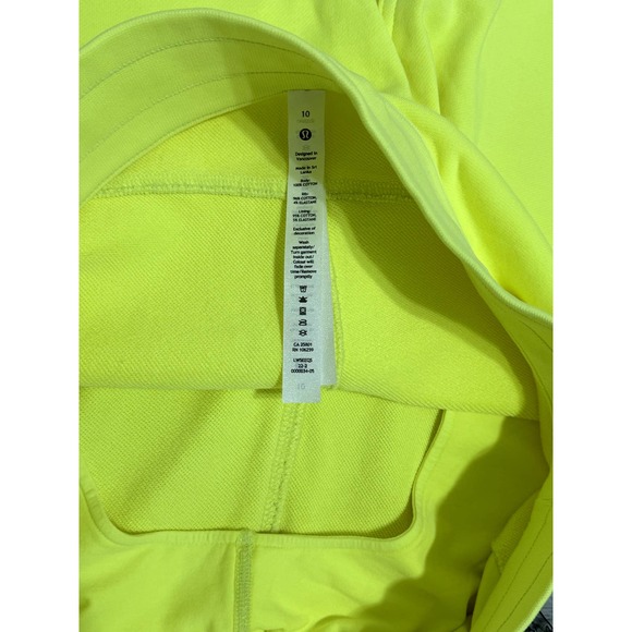 NWT Lululemon Scuba HR Jogger Neon Wash Yellow Size 10 - Picture 4 of 6
